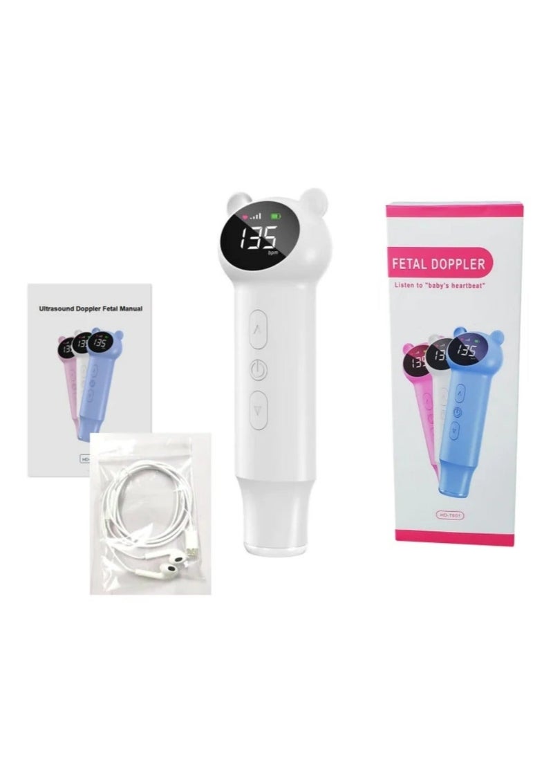 Generic HD-T601 3.0MHz Portable Fetal Doppler Infant Heart Rate Monitor,Fetal Doppler Baby Heart Rate Monitor  - Image 1