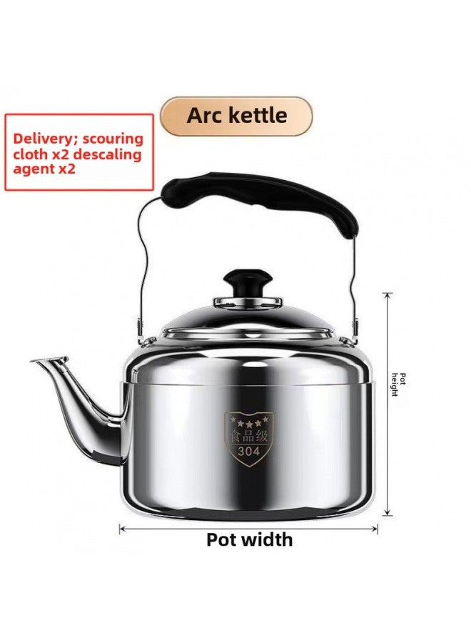 316 Stainless Steel Kettle Sound Household Large Kettle 304 Kettle Gas Gas Induction Cooker Tea Pot Durable-Colour:[304 Huge Thickness] Twenty-year Warranty-Capacity:10 Liters [water Boiling Whistle]  - Image 1