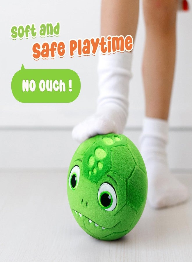 VangeBow 3 Pack Soft Sports Balls for Toddlers 1-3, Inflatable Plush Baby Balls Set for Kids 3-5, 5 Inch Soccer Ball & Basketball, 6.5 Inch Football, Mini Toddler Ball Toys for Boy Girl First Gifts - Image 4