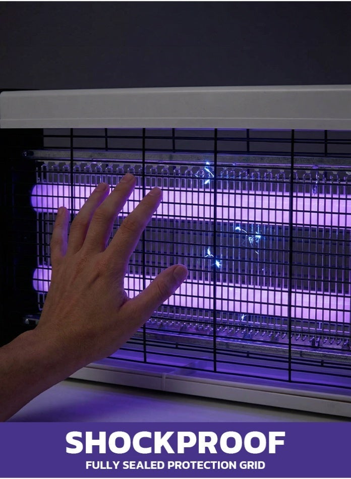 MODI Electric Flying Insect Killer Mosquito Killer Lamp Bug Zapper Hangable Indoor Outdoor Fly Trap High Voltage UV Light Insect Eliminator for Home Office Kitchen - 40W - Image 5