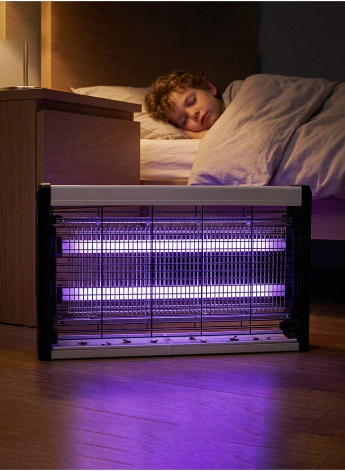 MODI Electric Flying Insect Killer Mosquito Killer Lamp Bug Zapper Hangable Indoor Outdoor Fly Trap High Voltage UV Light Insect Eliminator for Home Office Kitchen - 40W - Image 1