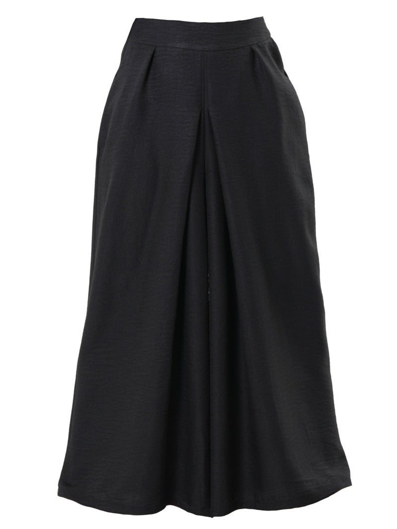 Metamorphoza Wide-Leg Pants With Front Pleats In Black - Image 3