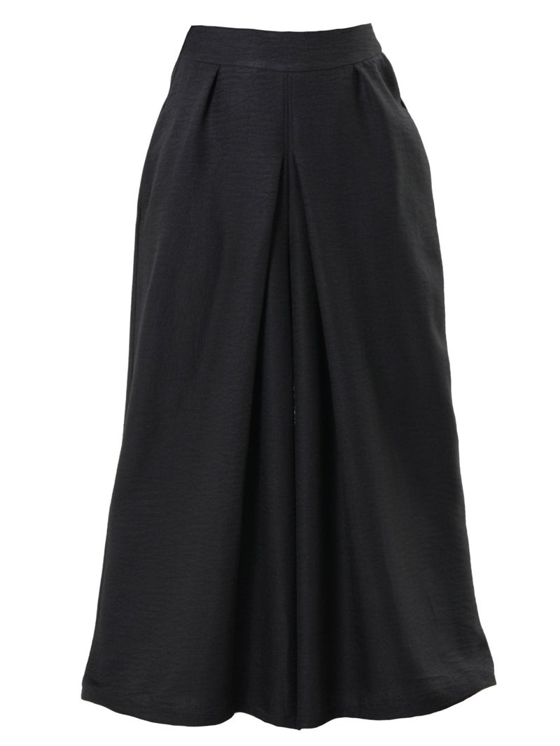 Metamorphoza Wide-Leg Pants With Front Pleats In Black - Image 2