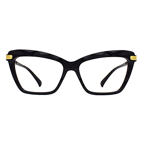 Peter Jones Cateye Computer Glasses for Men Women with Zero Power Blue Light Blocking Glare Lenses (SIZE MEDIUM) AG253 - Image 1