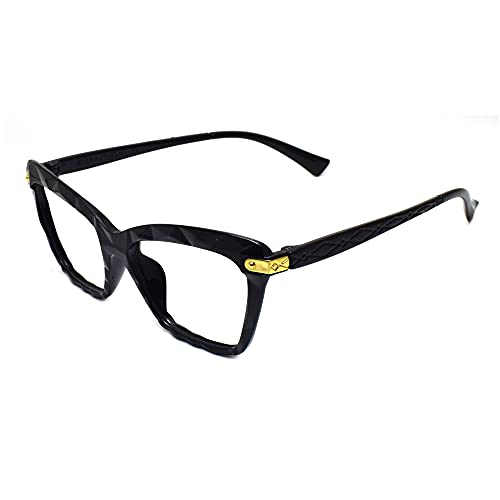 Peter Jones Cateye Computer Glasses for Men Women with Zero Power Blue Light Blocking Glare Lenses (SIZE MEDIUM) AG253 - Image 2