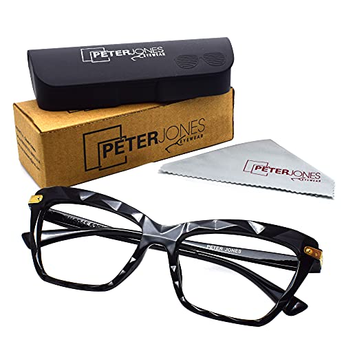 Peter Jones Cateye Computer Glasses for Men Women with Zero Power Blue Light Blocking Glare Lenses (SIZE MEDIUM) AG253 - Image 4