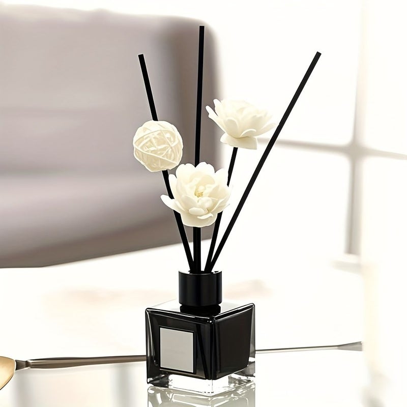 Aroma Diffuser Set 17 Pieces With Rattan Balls Scented Sticks Floral Beads Perfect For Home Decor Dining Room Ambiance Wedding Party Decoration - Image 2