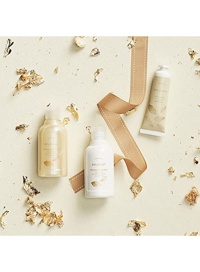 Thymes Perfumed Travel Set And Beauty Bag  Contains Body Wash Body Lotion & Hand Cream  Goldleaf - Image 5