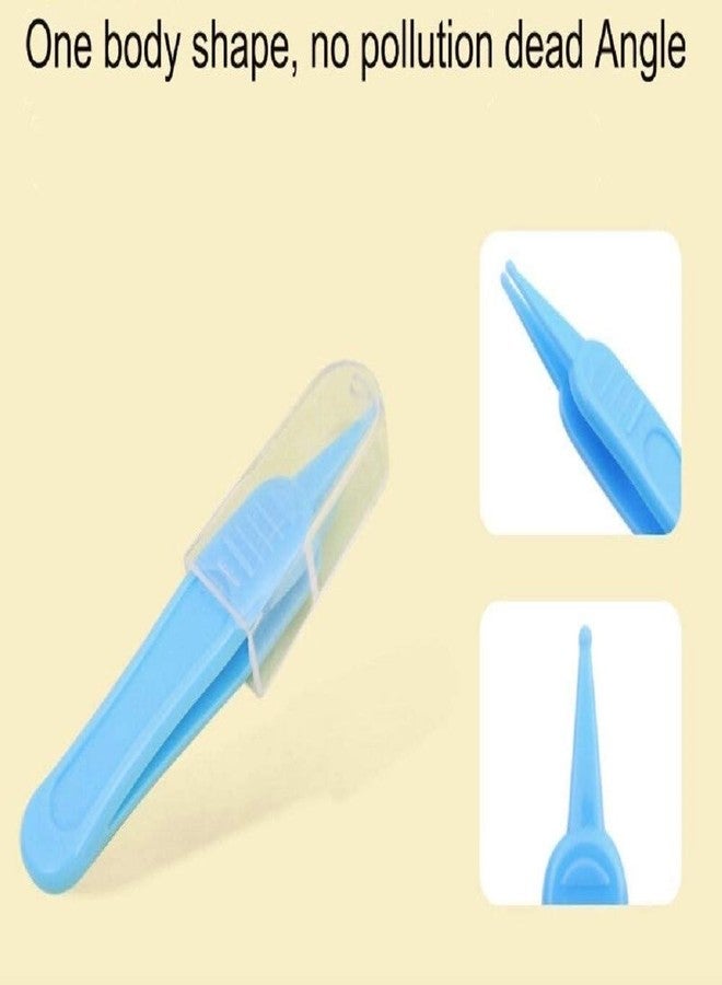 WROPZO Baby Care Safety Tweezers for Ear Nose Navel Cleaning – Soft Tip Plastic Forceps for Newborn Hygiene – Gentle Grip Clip for Infant Grooming – Non-Slip Handle (1 Piece) - Image 3