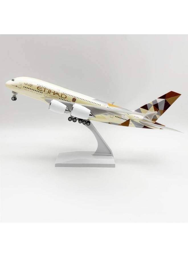 الاتحاد مجسم طائرة مصبوب (Diecast) بطول 30 سم – لعبة طائرة قابلة للاقتناء مع قاعدة تثبيت – مثالي لعشاق الطيران والأطفال (هدية عيد ميلاد أو هدية عيد الميلاد المجيد). - Image 1