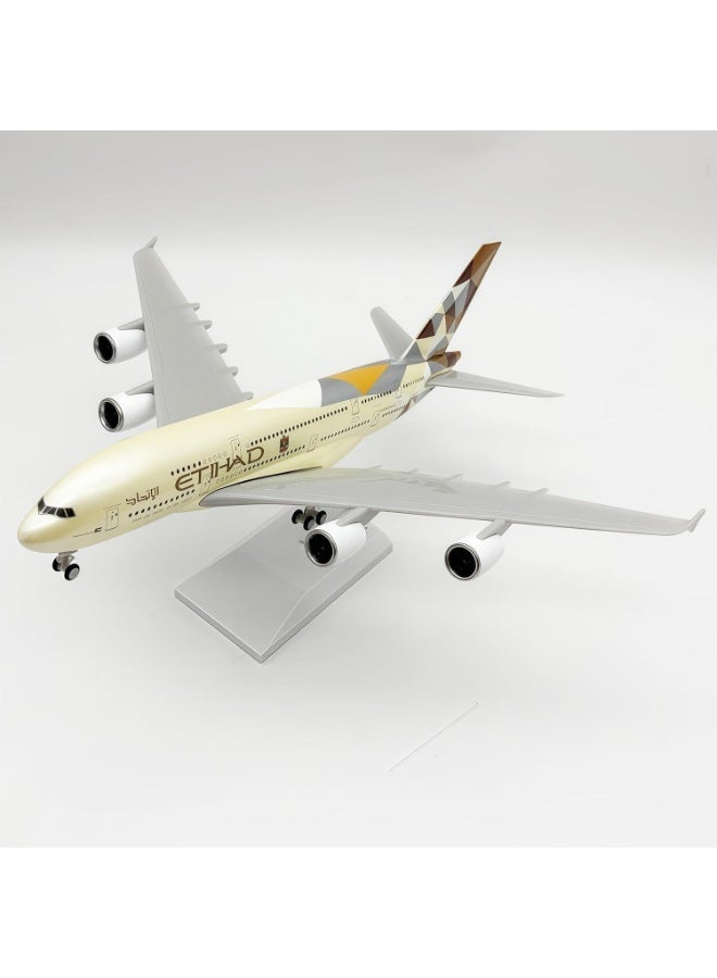 الاتحاد مجسم طائرة مصبوب (Diecast) بطول 30 سم – لعبة طائرة قابلة للاقتناء مع قاعدة تثبيت – مثالي لعشاق الطيران والأطفال (هدية عيد ميلاد أو هدية عيد الميلاد المجيد). - Image 3