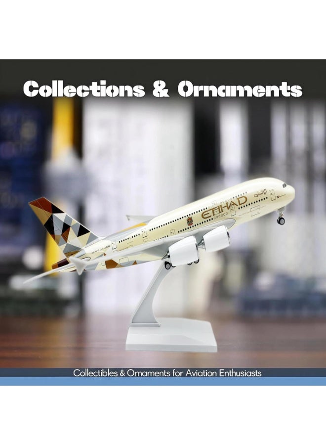 الاتحاد مجسم طائرة مصبوب (Diecast) بطول 30 سم – لعبة طائرة قابلة للاقتناء مع قاعدة تثبيت – مثالي لعشاق الطيران والأطفال (هدية عيد ميلاد أو هدية عيد الميلاد المجيد). - Image 4