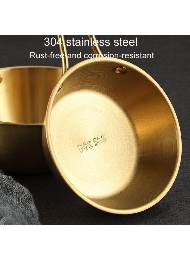 HuHa 304 Stainless Steel Seasoning Bowl Restaurant Rice Wine Snack Serving Bottle, Model: 17cm With Handle Silver - Image 5