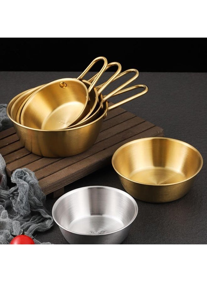 HuHa 304 Stainless Steel Seasoning Bowl Restaurant Rice Wine Snack Serving Bottle, Model: 17cm With Handle Silver - Image 2