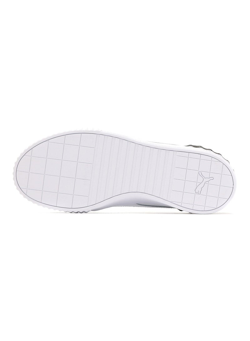 PUMA Carina Lift Reptile Womens White Trainers  - Image 4