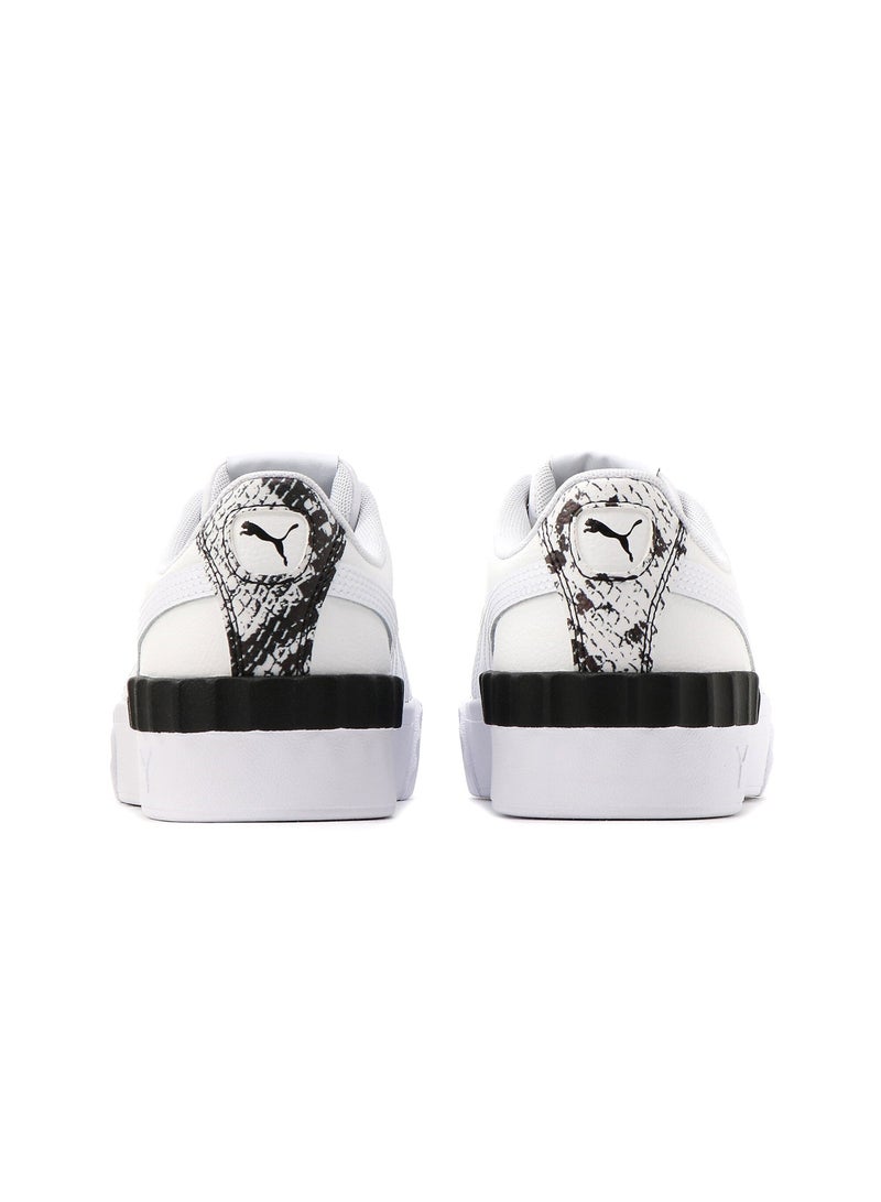 PUMA Carina Lift Reptile Womens White Trainers  - Image 3