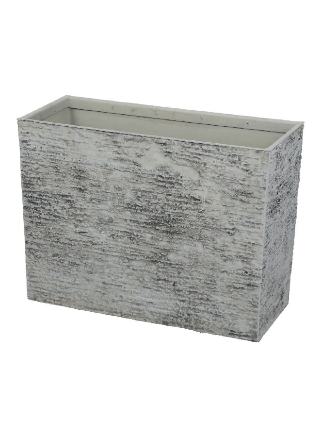 serene Bellan Durable Weathered Rock Fiberglass Planter Grey 50.5 x 70.5 x 30 cm SL6163B - Image 2