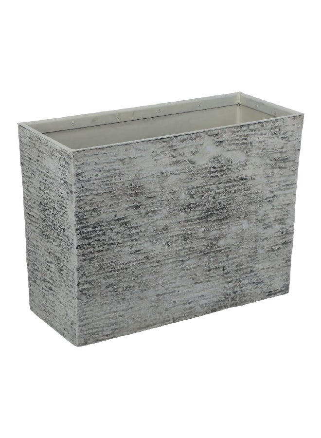 serene Bellan Durable Weathered Rock Fiberglass Planter Grey 50.5 x 70.5 x 30 cm SL6163B - Image 3
