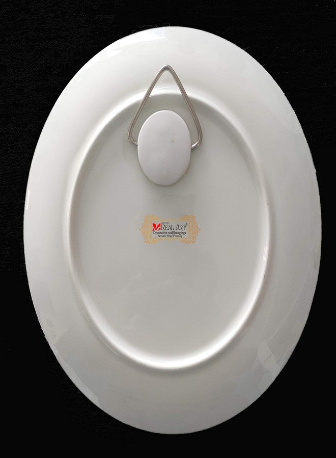 Real Art wall Hanging Ceramic Plates 10" - 1 pc set Gift packing Box Modern Designs (Design 3) - Image 2