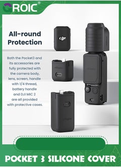 GROIC Silicone Protective Case Cover for DJI Osmo Pocket 3, All-Round Protection Handheld Camera Lens Screen Protector Guard Protection  - Image 5