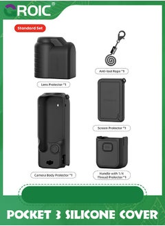 GROIC Silicone Protective Case Cover for DJI Osmo Pocket 3, All-Round Protection Handheld Camera Lens Screen Protector Guard Protection  - Image 2