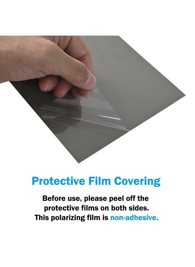 RENIAN Polarized Film Sheets 3 PCS 8.2x5.9in/ 21x15cm Polarizer Linear Polarizing Filter Non-Adhesive for Educational Physics Photography Lighting - Image 5