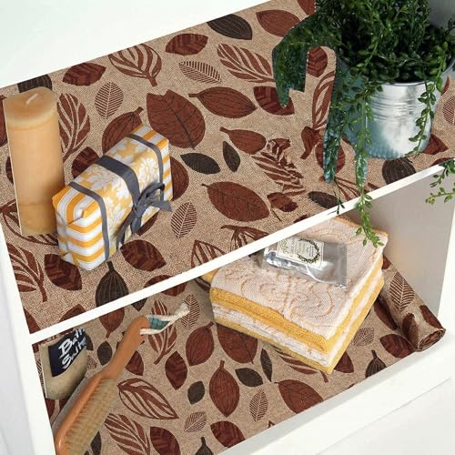 Star Weaves Shelf Liners for Kitchen Shelves, Shelf Liners for cupboards, Shelves Covers Sheets mat roll for Wardrobe, Drawer mats Liners, 100 % Waterproof (10 Meter,KUM19), Polyvinyl Chloride - Image 2