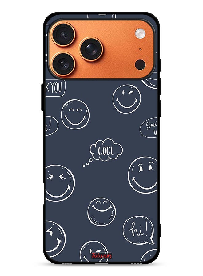Tolwak Apple iPhone 17 Pro Max Protective Case Cover Cool Faces Tags - Image 1