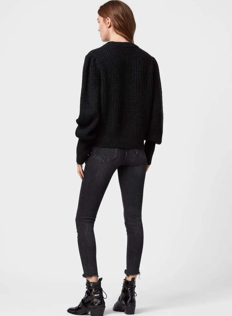 all saints Mrya Crew Neck Sweater