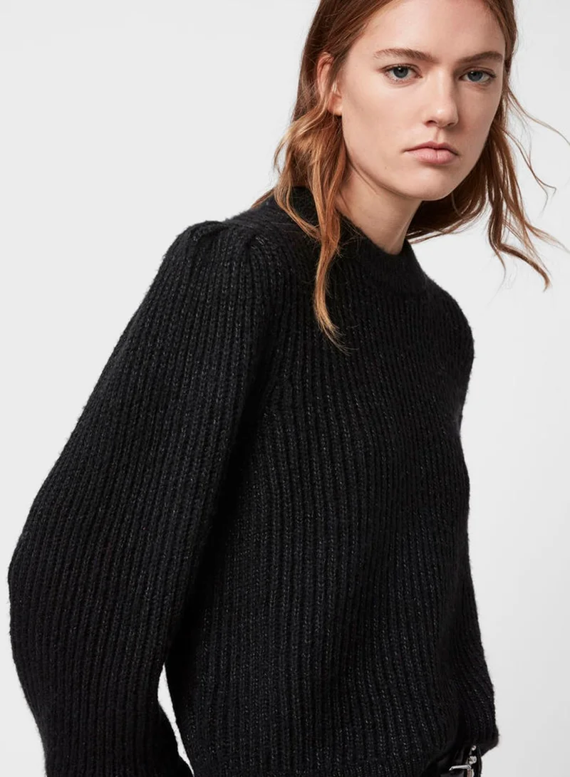 all saints Mrya Crew Neck Sweater
