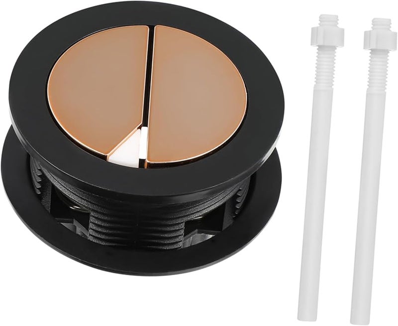 STOBOK بديل زر دفع المرحاض ذو الدفق المزدوج مادة متينة سهلة التركيب - Image 1