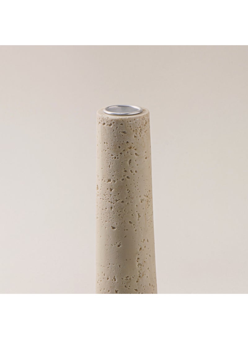 Homez Homez ceramic candlestick travertine collection 5.3*5.3*27.3cm - Image 2
