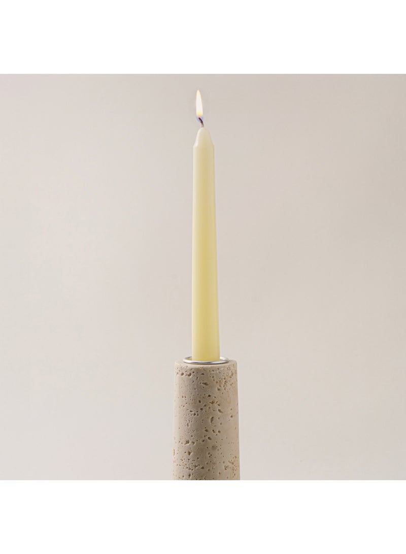 Homez Homez ceramic candlestick travertine collection 5.3*5.3*27.3cm - Image 3