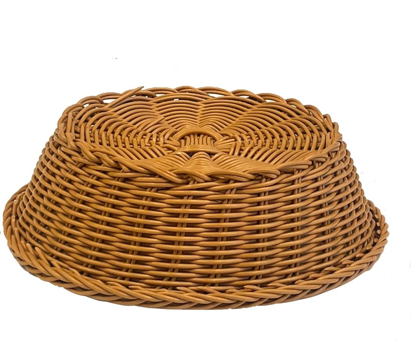PAUL SONS Hospitality Round Woven Cane Basket for Fruit Vegetable Serving Basket Snack Basket Egg Storage BasketBread Basket 10Inch Pack of 1Pc - Image 3