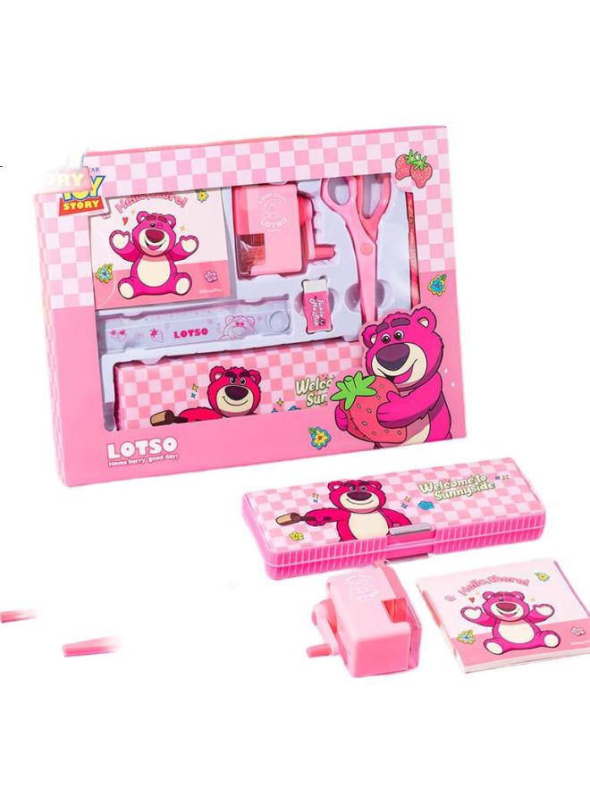 Disney Stationery Set, Elementary School Student Stationery Gift Box, Girls' Birthday Gift, School Supplies, Kindergarten Back-To Gift Pack, Strawberry Bear Dm6049T1 - Image 2
