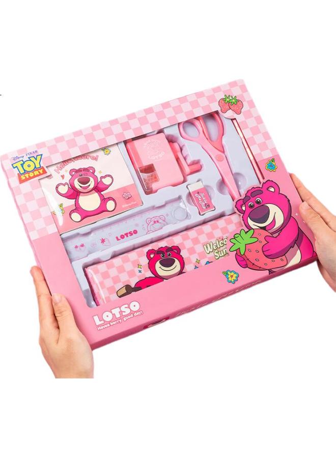 Disney Stationery Set, Elementary School Student Stationery Gift Box, Girls' Birthday Gift, School Supplies, Kindergarten Back-To Gift Pack, Strawberry Bear Dm6049T1 - Image 1