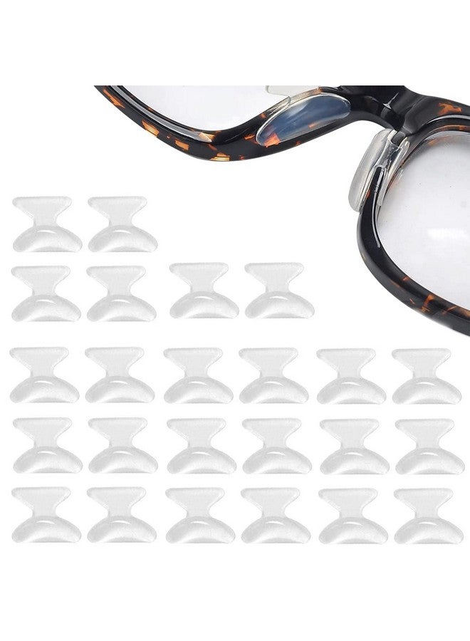 MAYCREATE® 12 Pairs Eyeglass Nose Pads, Anti-Slip Silicone Glasses Nose Support Pads Replacement, Anti-Slip Air Chamber Nose Pads for Full Plastic Frames, White - Image 1