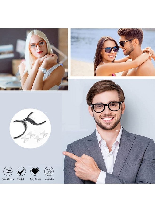 MAYCREATE® 12 Pairs Eyeglass Nose Pads, Anti-Slip Silicone Glasses Nose Support Pads Replacement, Anti-Slip Air Chamber Nose Pads for Full Plastic Frames, White - Image 5