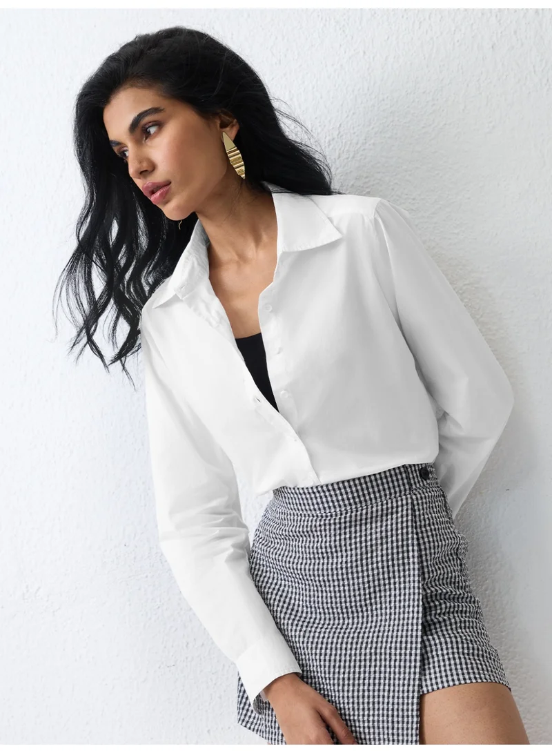 The Souled Store Statement Shirt: Frost