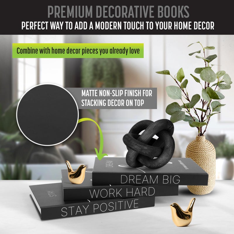 AMINALUX Decorative Books for Home Decor - Faux for decoration Coffee Table | Book Shelf Decor | Entryway | Console Table - Modern Luxury Designer Decor Set - Decorative for Display - Image 2