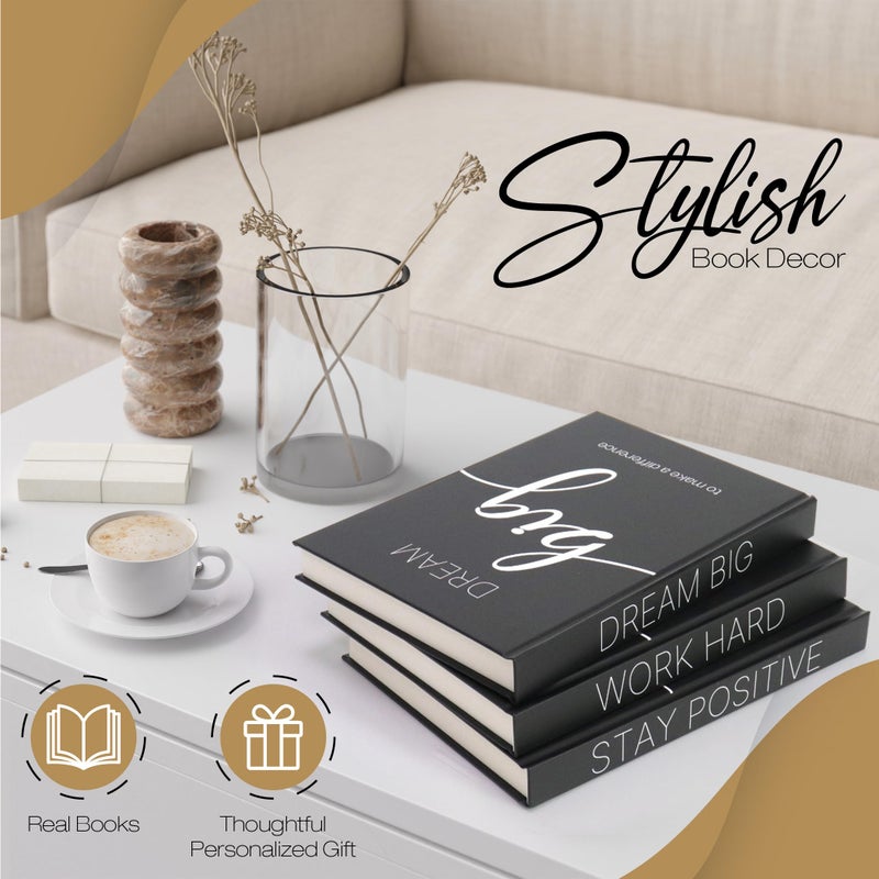 AMINALUX Decorative Books for Home Decor - Faux for decoration Coffee Table | Book Shelf Decor | Entryway | Console Table - Modern Luxury Designer Decor Set - Decorative for Display - Image 4
