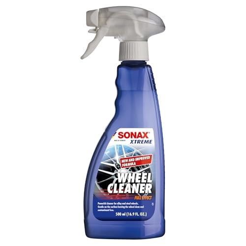 SONAX Wheel Cleaner Full Effect 230200 NonAcid Rim Cleaner Color Changing Wheel Cleaner Brake Dust Cleaner NonAcid Iron Remover 500 ml or 169 fl oz - Image 1