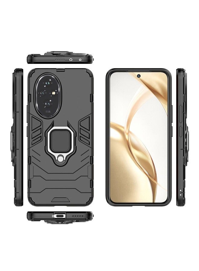 متوافق مع هونور 200 5G حماية الأكمام ، مختلطة الثقيلة واجب حماية حامل درع حماية الأكمام ، حماية ضد السقوط ، صدمة حماية الأكمام ، أسود - Image 2