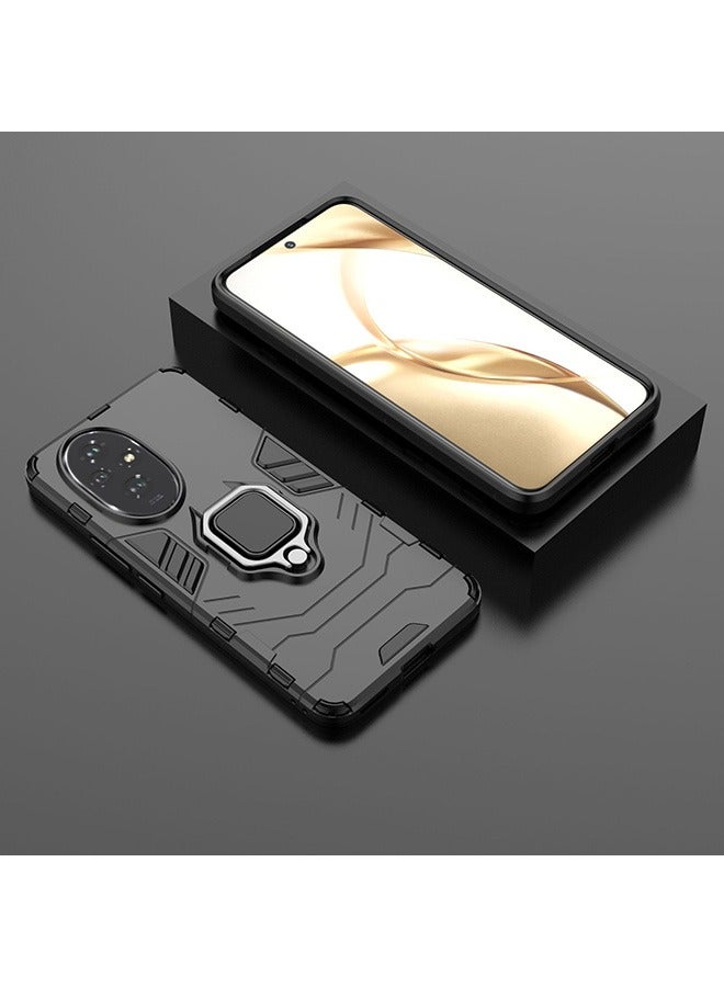 متوافق مع هونور 200 5G حماية الأكمام ، مختلطة الثقيلة واجب حماية حامل درع حماية الأكمام ، حماية ضد السقوط ، صدمة حماية الأكمام ، أسود - Image 5