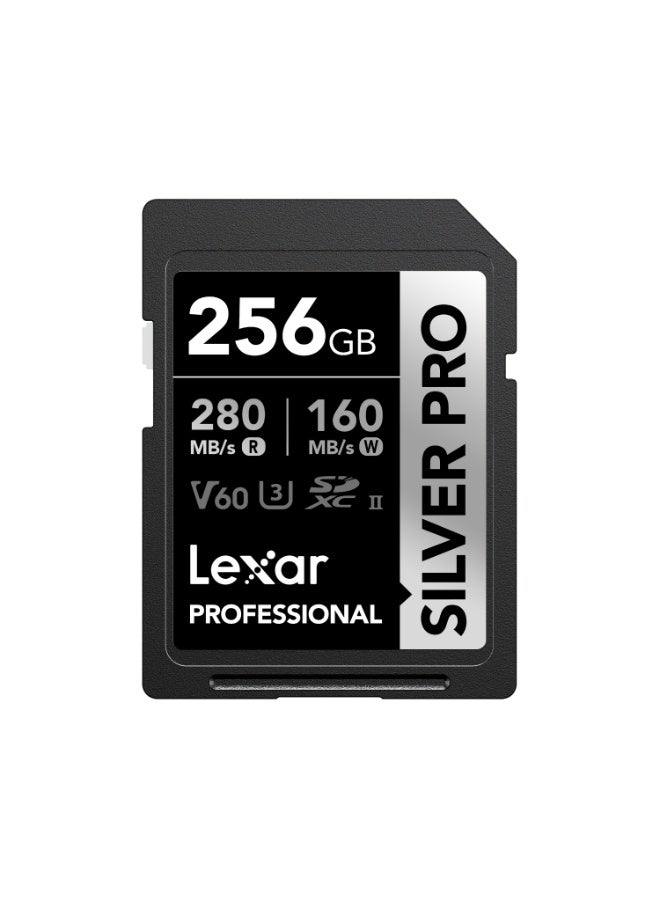 ليكسار بطاقة ذاكرة  Lexar® Professional Silver Plus  سعه 256 جيجا