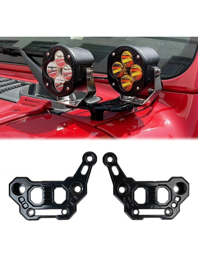 Generic Dual-Layer A-Pillar Light Mount Bracket for JEEP Wrangler JL Modifications  - Image 1