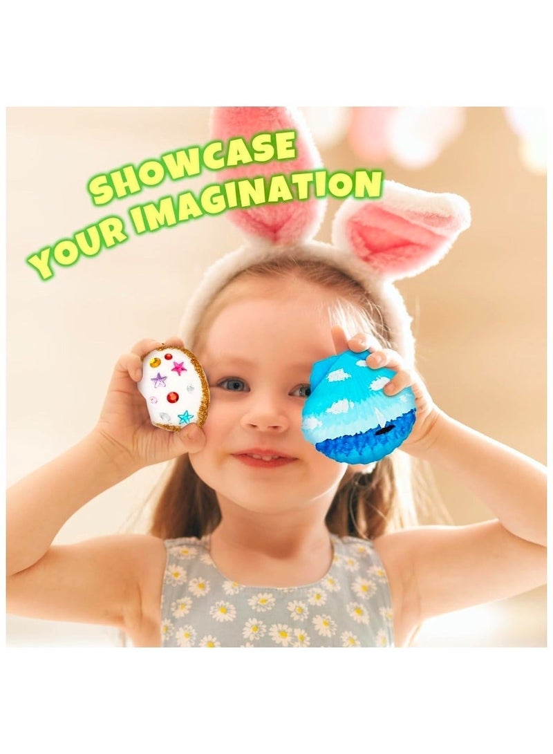 Painting Craft Kit-Glow in The Darkness, Sea Shell Art and Craft Gift for Kids, Creative Art Decorations Paint Kit for Boys and Girls Age 3+ - Image 4