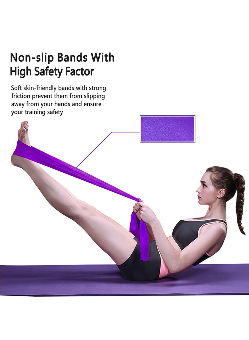 شابية مجموعة عصابات المقاومة （حزمة من 3） - عصابات تمرين مرنة للتعافي والعلاج الطبيعي واليوغا والبيلاتس وإعادة التأهيل وتدريب القوة - Image 4