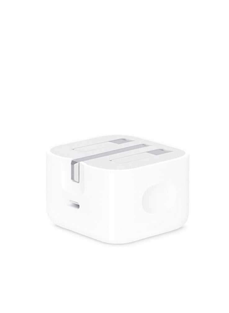 Generic 20W Foldable Fast Charging Wall Adapter Compatible with Apple iPhone 12 Pro Max/11 Pro Max/SE, iPad White  - Image 2
