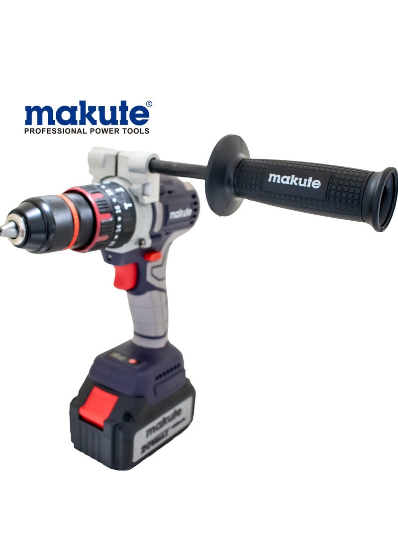 makute 13mm Hammer Drill with Two 20V Batteries  - Image 5